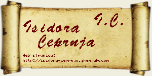 Isidora Čeprnja vizit kartica